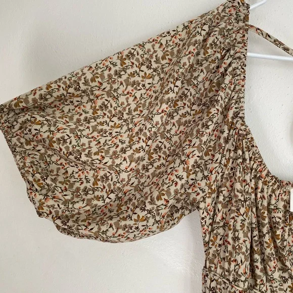 Bohme Brown Smocked Puff Sleeve Sundress - Picture 6 of 6